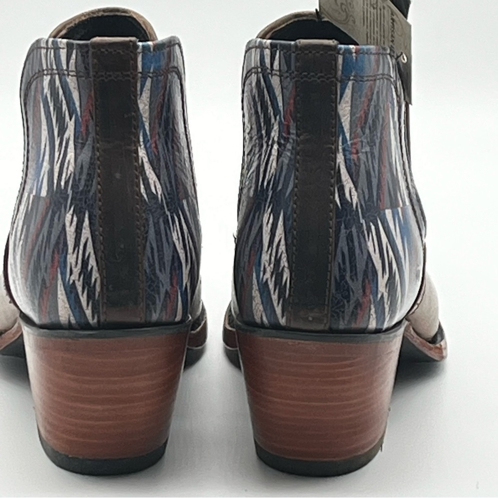 NWT Ariat Womens 6 Dixon Chimayo Brown Leather Western Ankle Cowboy Boot - Picture 10 of 11